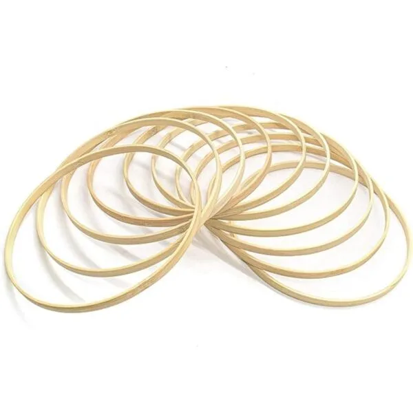 AUEAR Atrapasueños de bambú anillos de macramé para_1