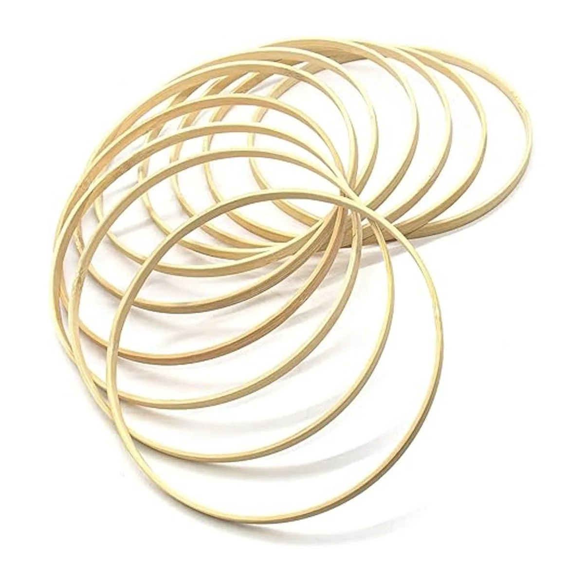 AUEAR Atrapasueños de bambú anillos de macramé para_2