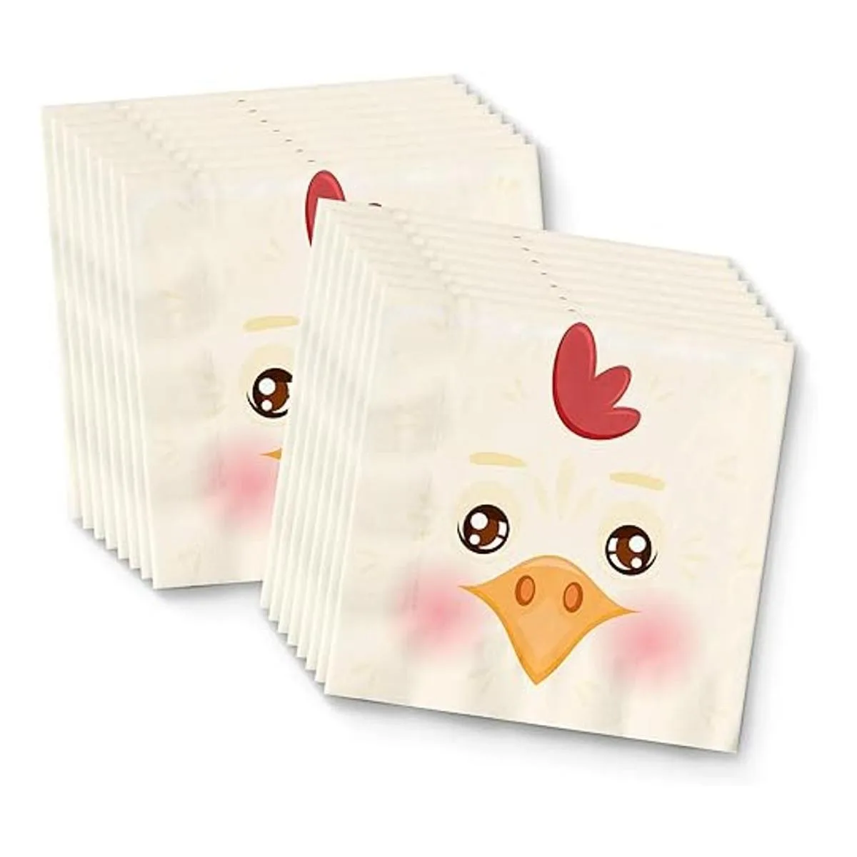 Juego de suministros de fiesta de cumpleaños de pollo_6