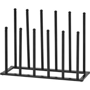 MyGift Organizador de botas de metal negro moderno