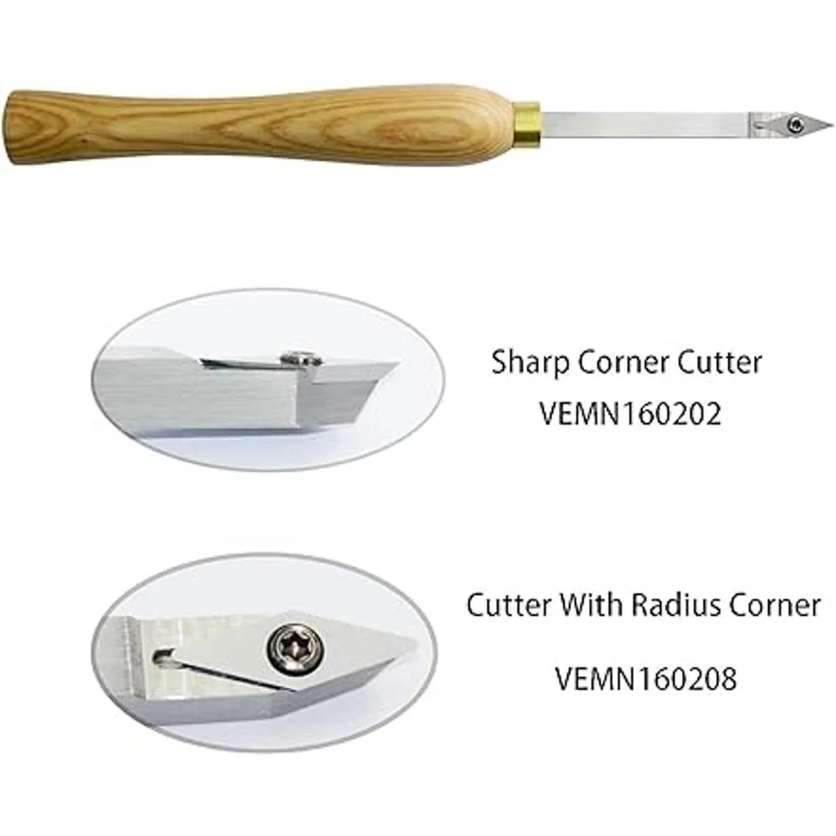 Mini herramientas de torneado de torno de madera con punta_6