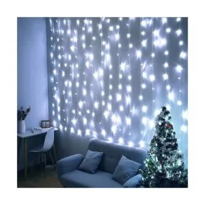 Fiee Luces de cortina de seguridad 13 x 6.5 pies cadena_3