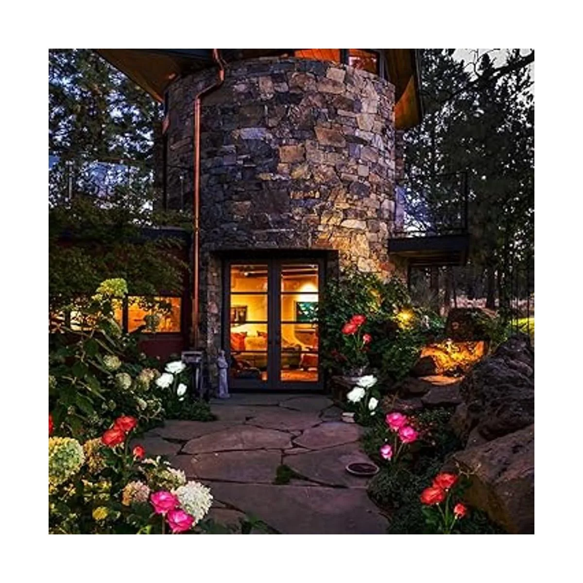 Luces solares para decoración de jardín con forma de_5