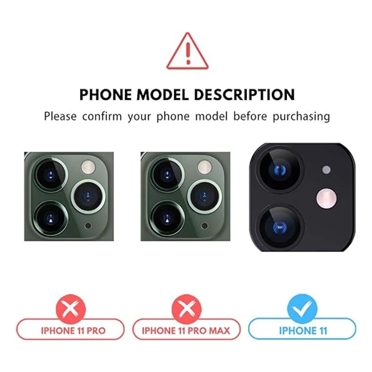 Paquete de 2 protectores de lente de cámara para iPhone_2