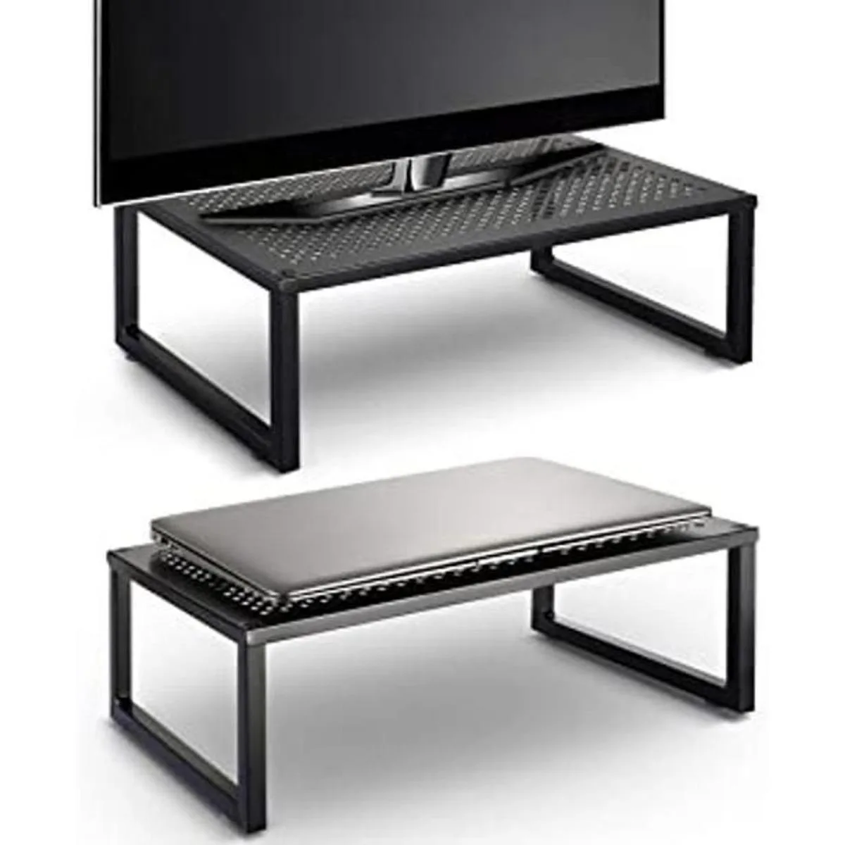 Paquete de 2 soportes elevadores de monitor Simple_1