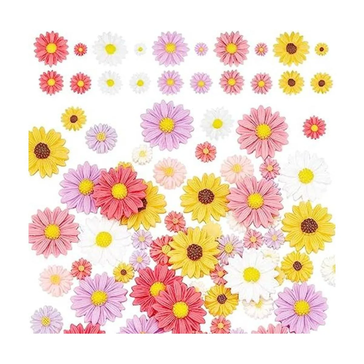 PH PandaHall 75 piezas de 5 colores de flores de