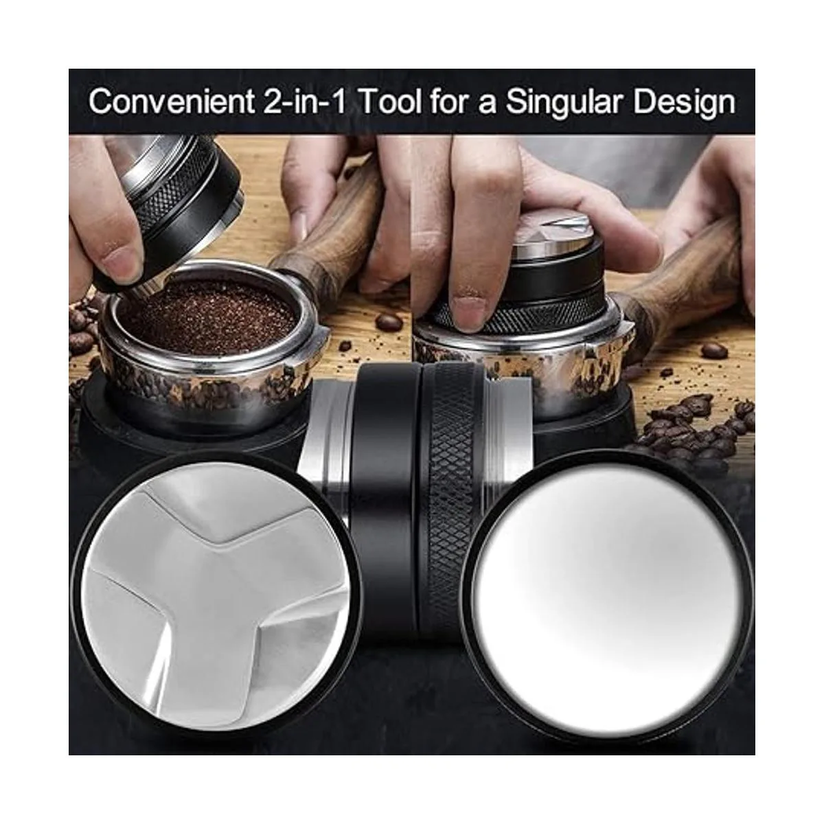 53mm Coffee Distributor Tamper MATOW Dual Head Coffee_5