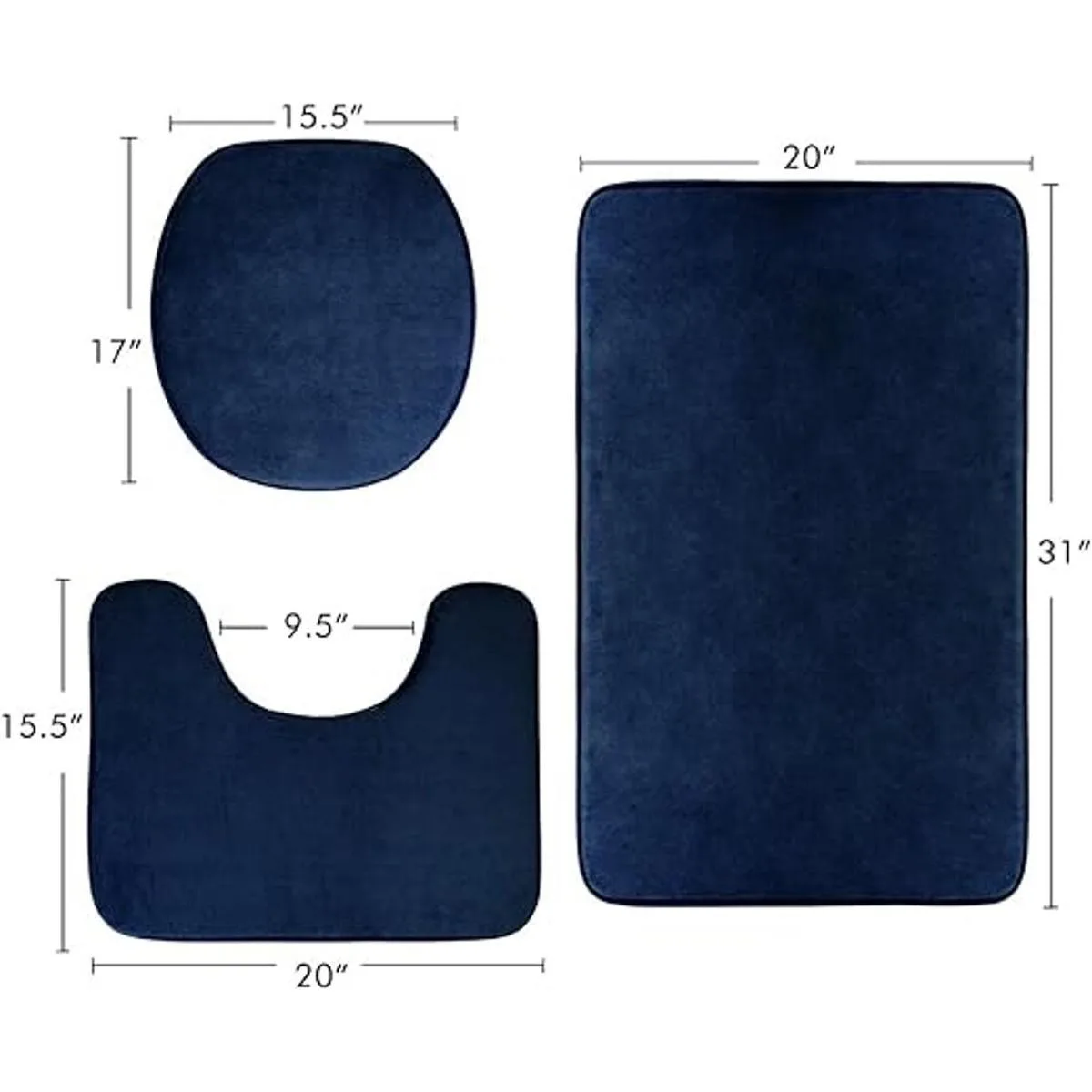 FEELSO Alfombra de baño de espuma viscoelástica 3