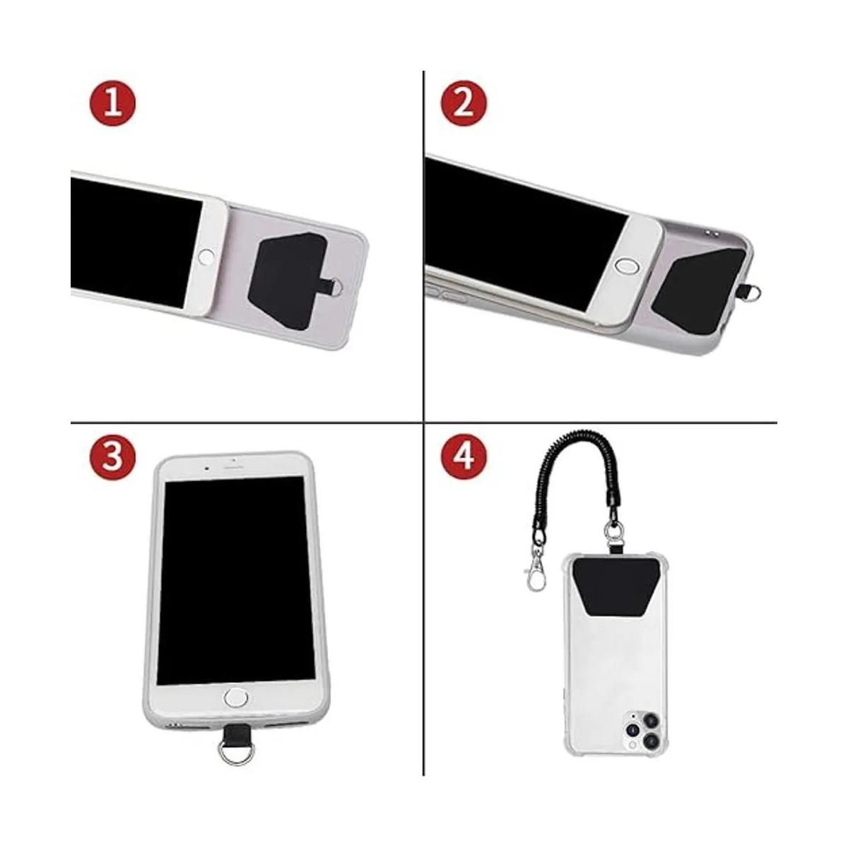 Doormoon Correa de cordón para teléfono con parche_3