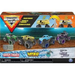 Monster Jam Reveal The Steel Paquete de 4 camiones_2