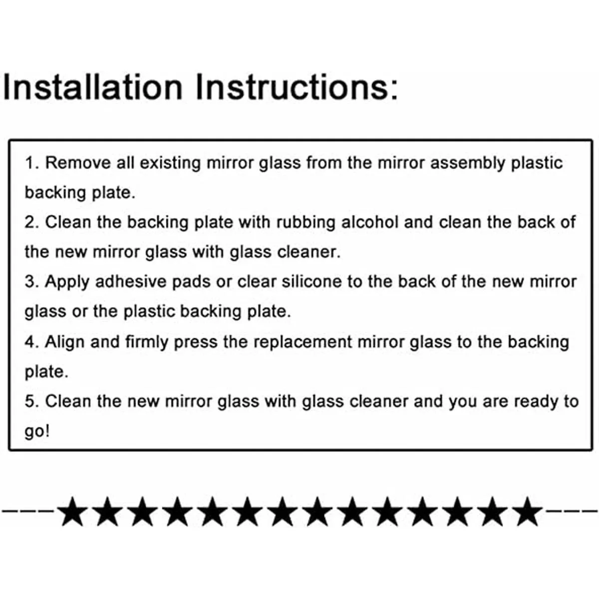 JZSUPER Cristal de espejo de remolque superior para Ford_3