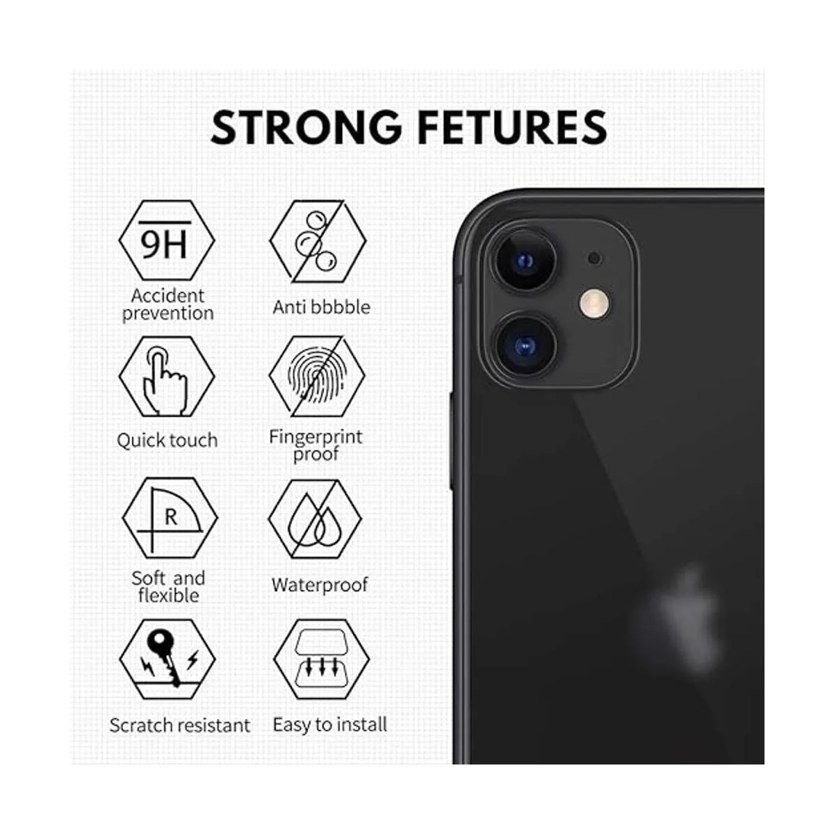 Paquete de 2 protectores de lente de cámara para iPhone_3