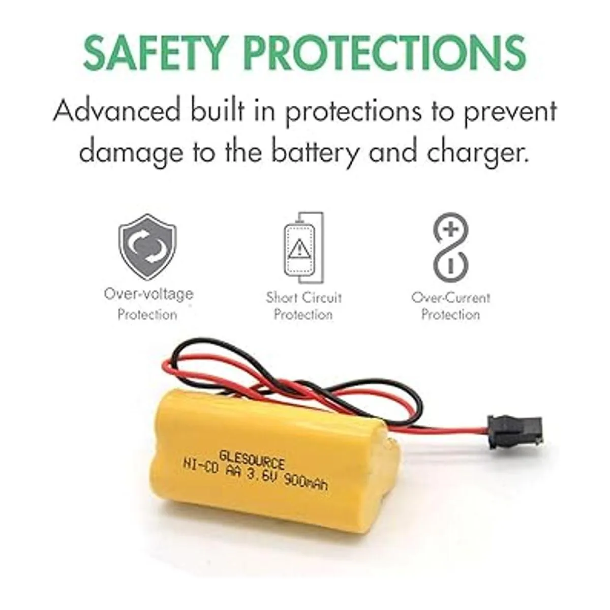 GLESOURCE 3.6V 900mAh Emergency Exit Light Battery_5