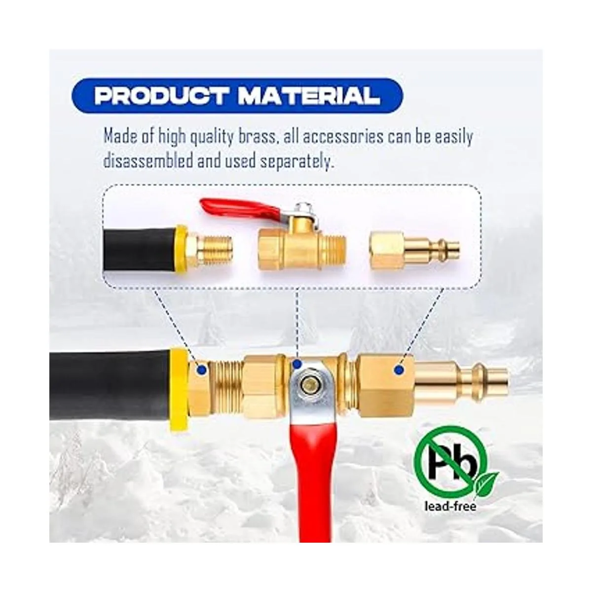 Kit de invierno para autocaravanas y adaptador de soplado