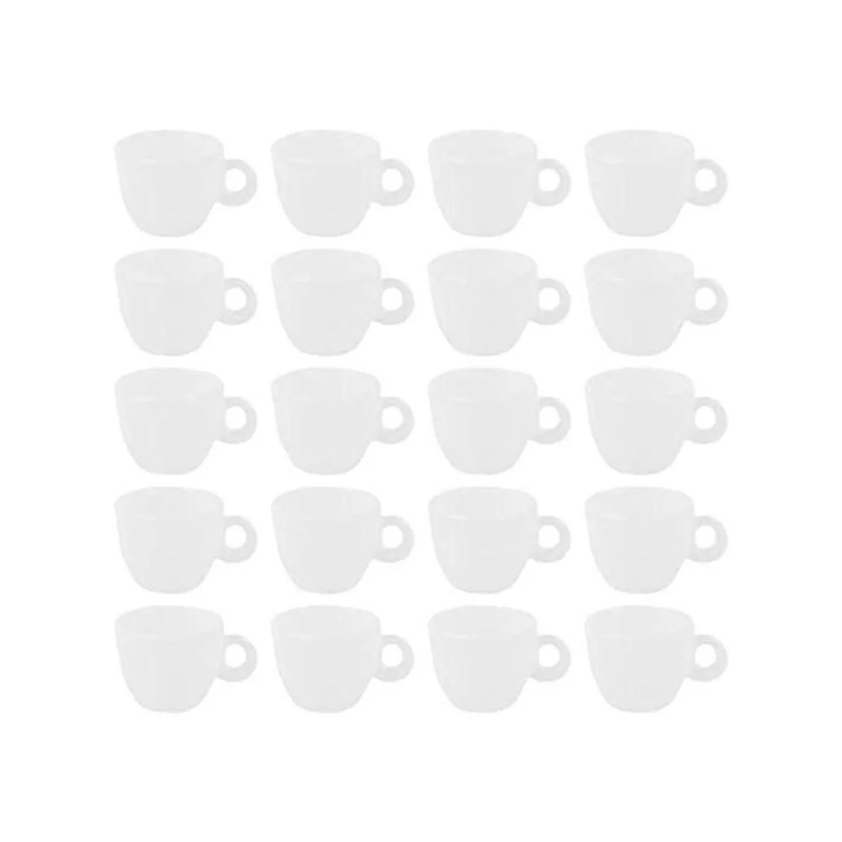 AUEAR Paquete de 20 mini tazas de café en miniatura taza