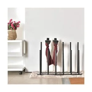 MyGift Organizador de botas de metal negro moderno