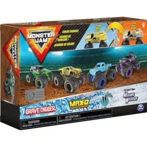 Monster Jam Reveal The Steel Paquete de 4 camiones_6