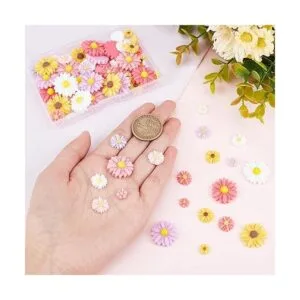 PH PandaHall 75 piezas de 5 colores de flores de