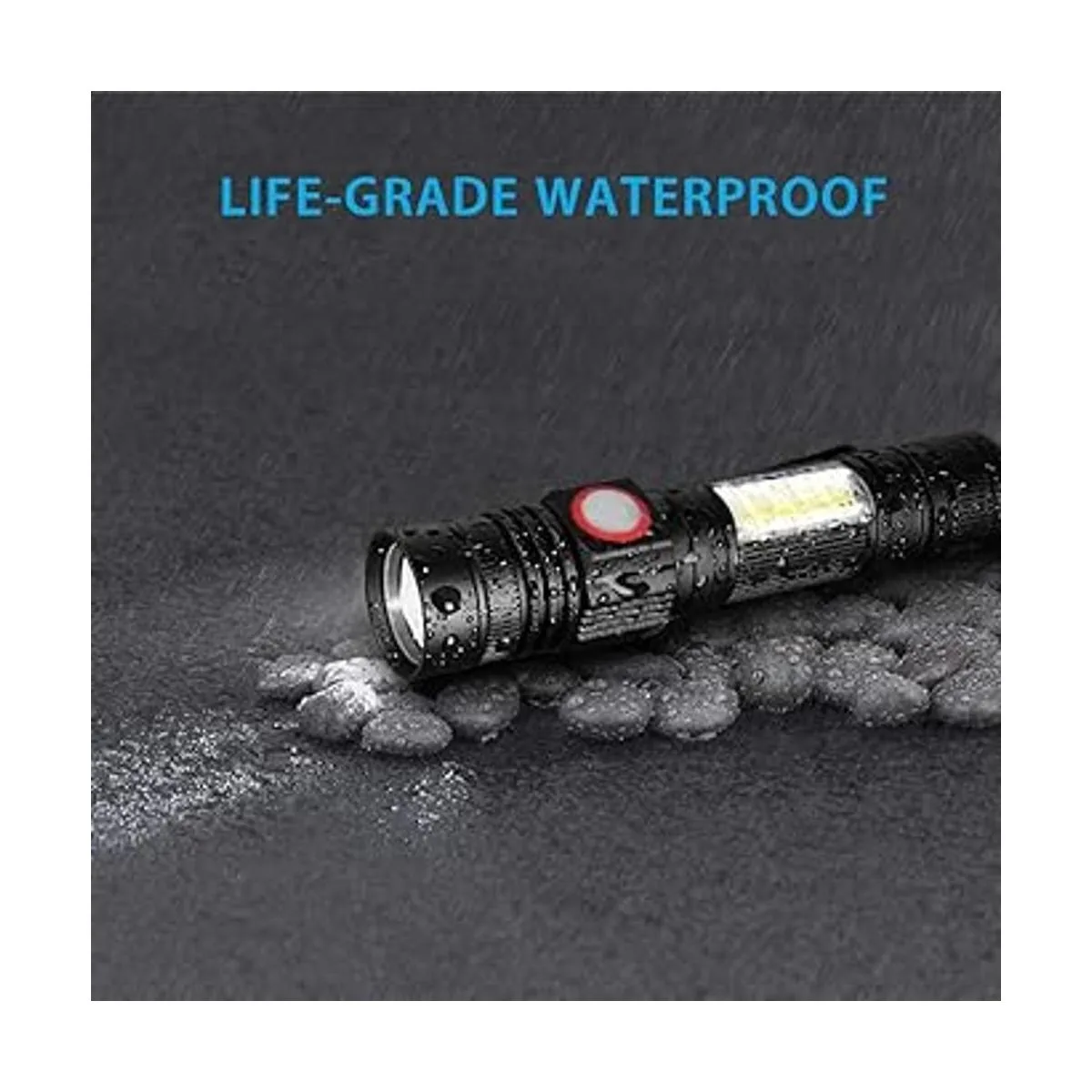 Linterna LED recargable 1000 lúmenes linterna magnética_3