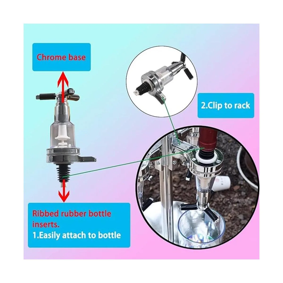 Dispensador de licor montado en la pared 4 botellas_2