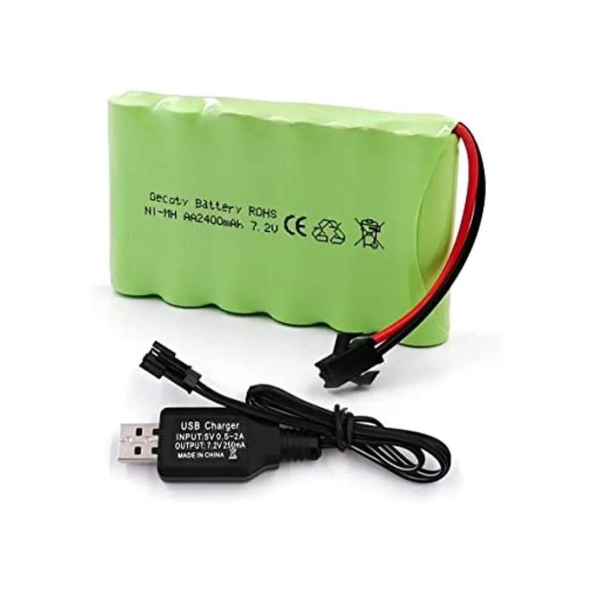 Gecoty NiMH paquete de batería actualización 7.2V 2400mAh_1