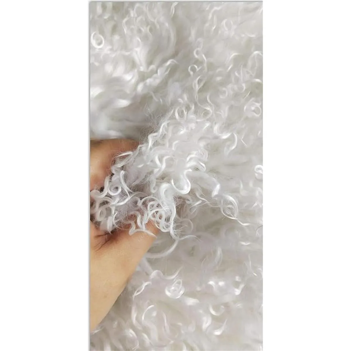 Alfombra de piel de oveja tibetana mongol auténtica de