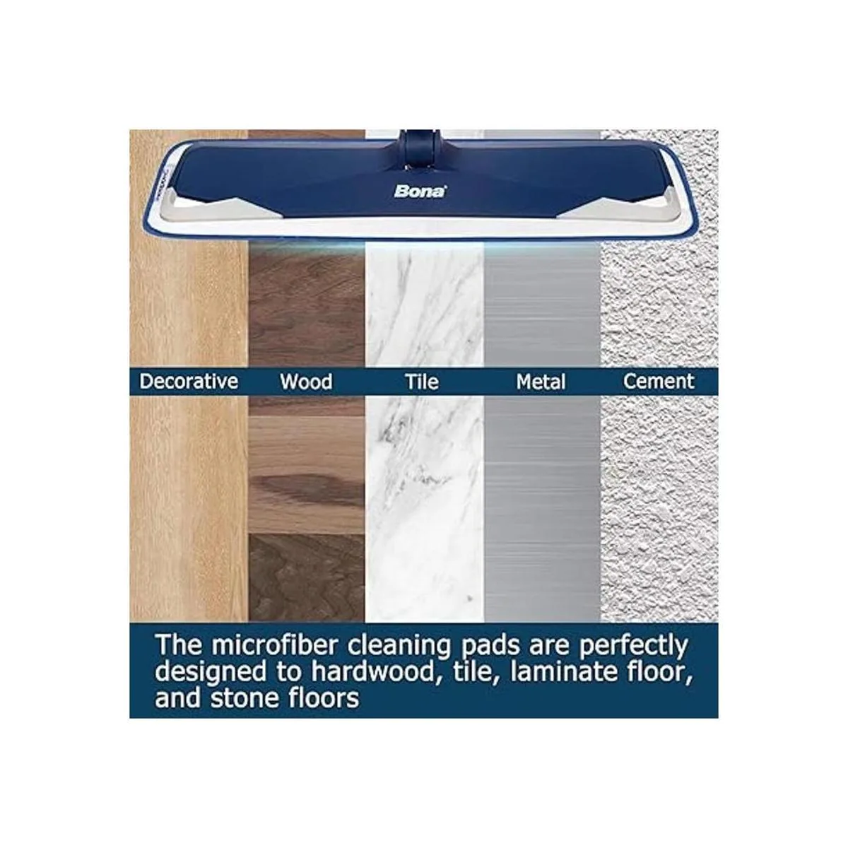 KEEPOW Almohadillas de limpieza de microfibra para Bona_4