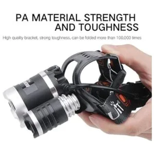 BORUiT RJ3000 Faro delantero LED con luz verde_6