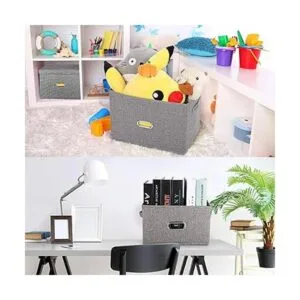 Papelera Valease de almacenamiento plegable de tela de