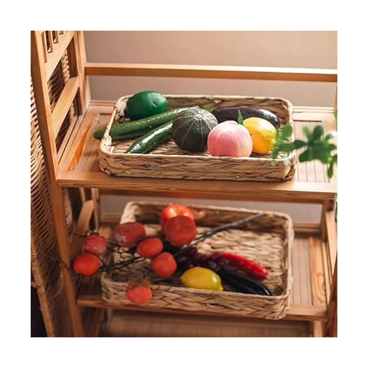 Bandeja de tejido de hierba contenedores de