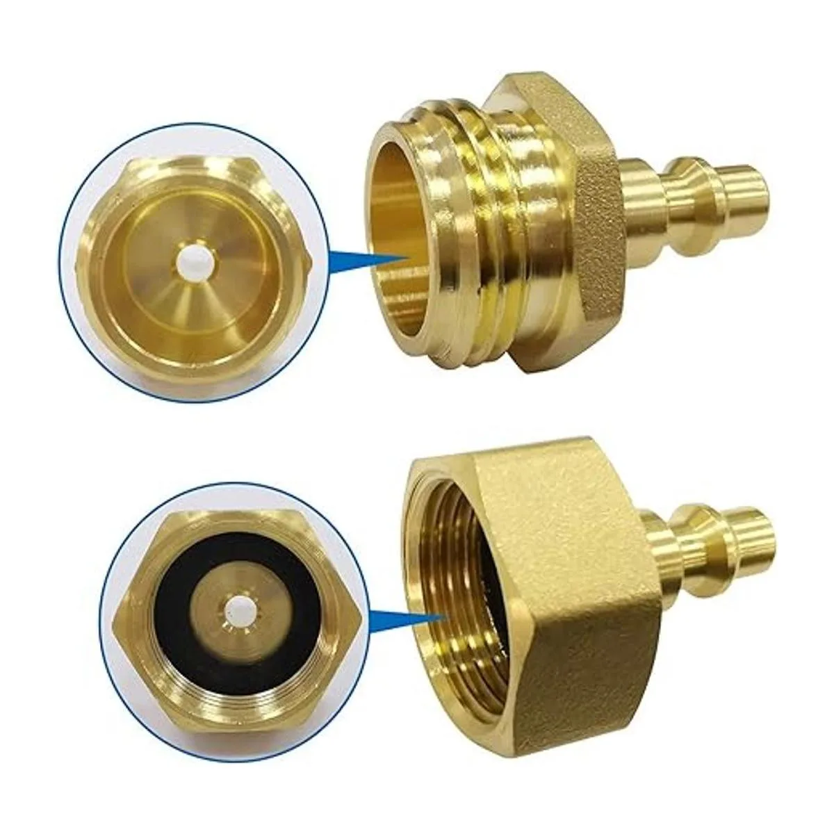 Sistemas de riego de latón sin plomo Winterize enchufe de_4