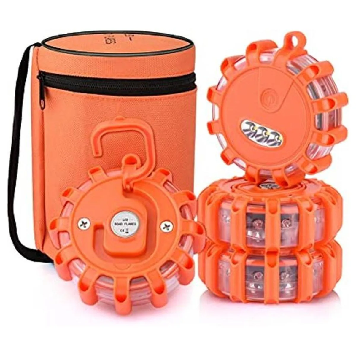 AK 4 Pack LED Road Flares Safety Flashing Warning Light_1