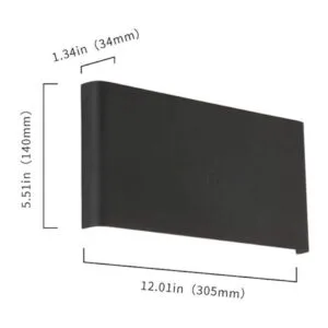 Lámparas LED de pared negras para dormitorio 10 vatios_2