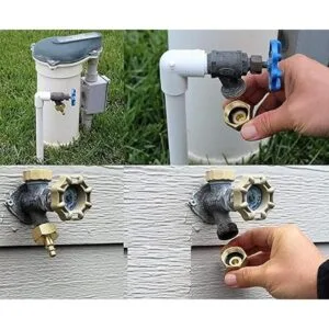 Sistemas de riego de latón sin plomo Winterize enchufe de_5