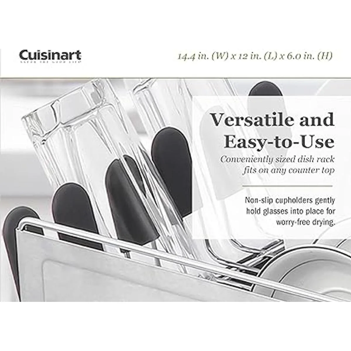 Cuisinart Stainless Steel Dish Drying Rack Includes Wire