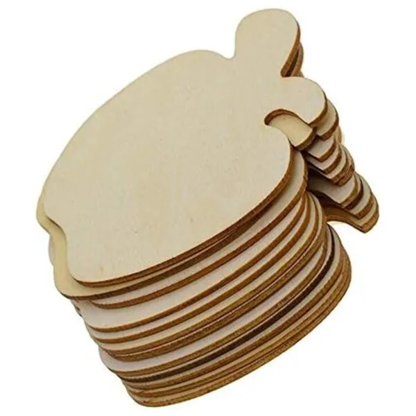 24 piezas de placas de madera sin terminar para cortar_4
