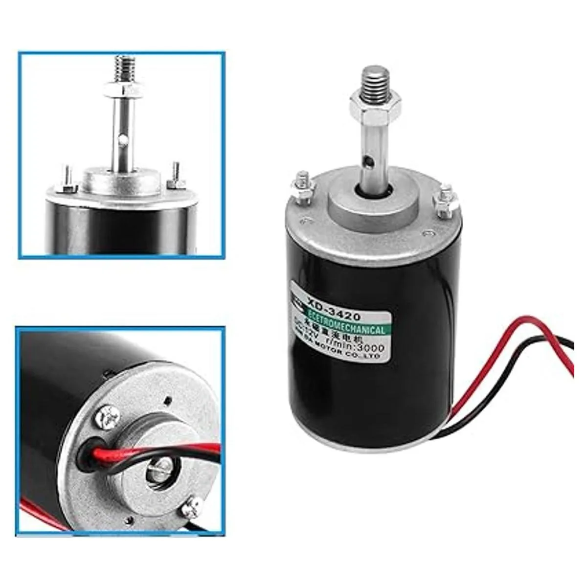 Motor de CC de imán permanente de 12 V 30 W motor de