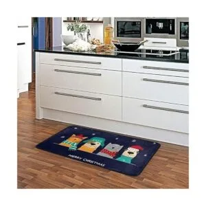 Alfombra de cocina antideslizante para perros de Navidad_5
