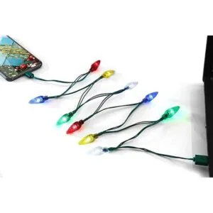 Fotbor LED Christmas Lights Phone Charging Cable Festive_1