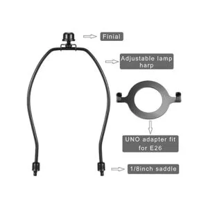 Canomo Paquete de 2 soportes para lámparas de 8 pulgadas