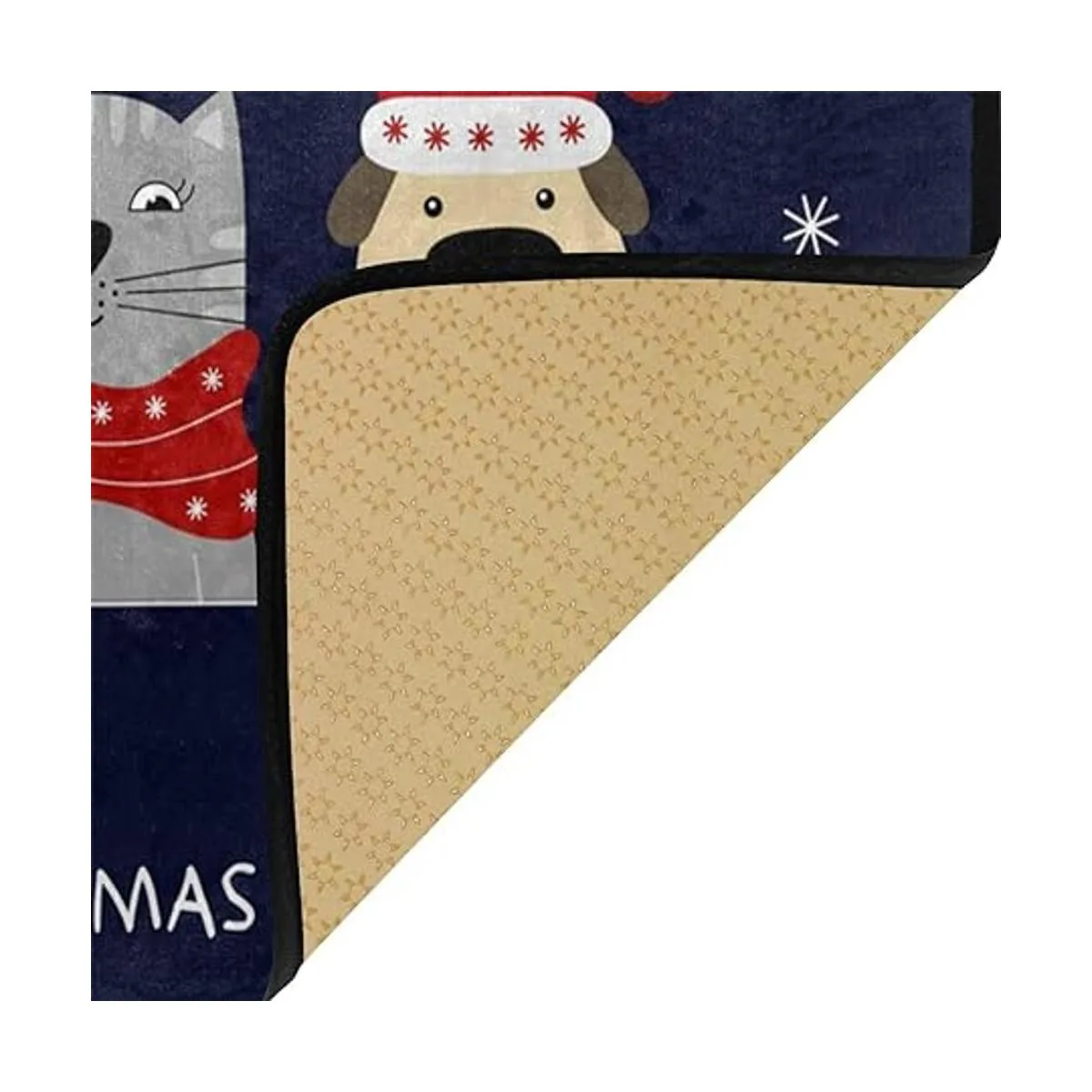 Alfombra de cocina antideslizante para perros de Navidad_3