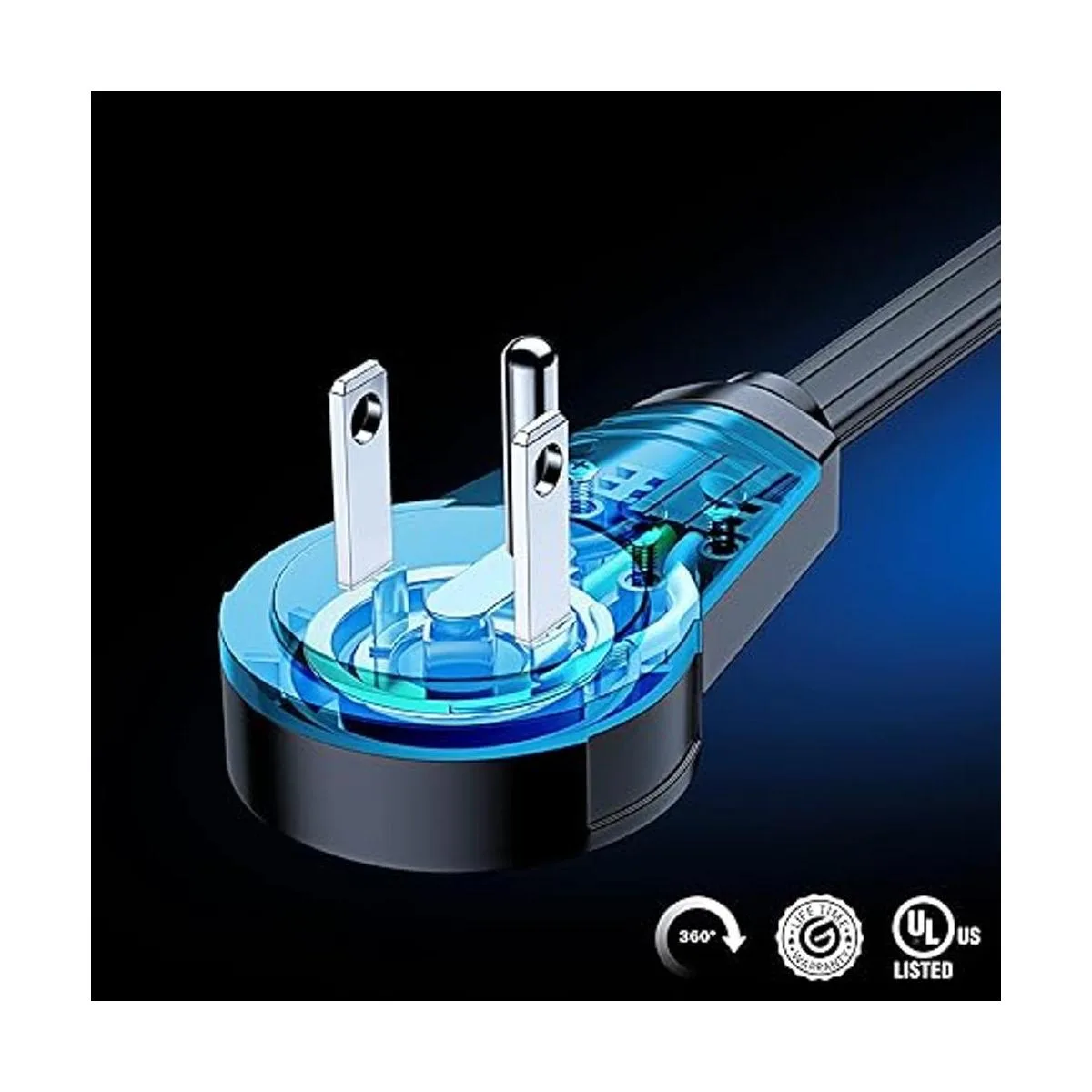 Cable de extensión con puertos USB de 3 pies cable de_2