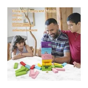 Juegos de mesa apilables de madera para niños adultos y_2
