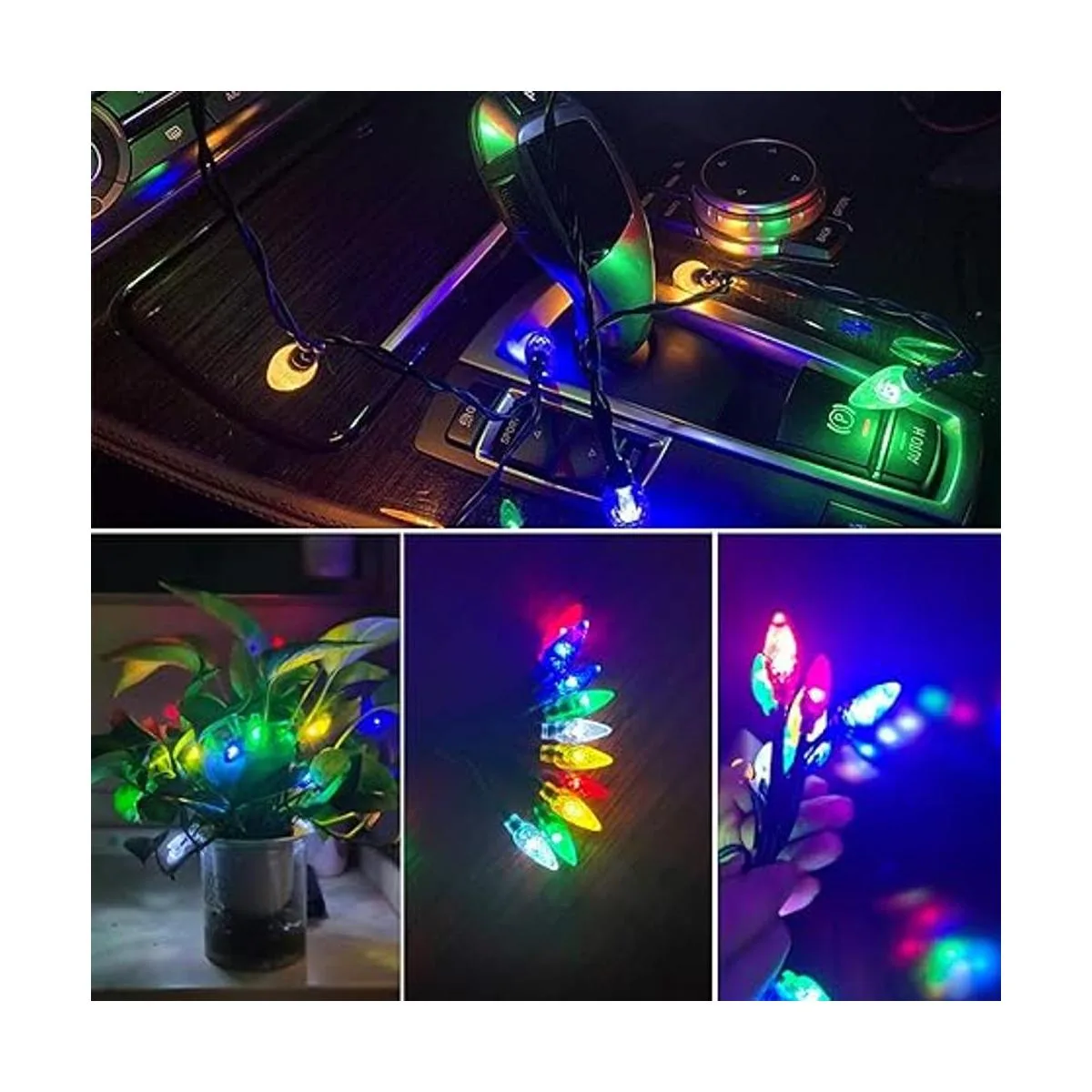 Fotbor LED Christmas Lights Phone Charging Cable Festive_2