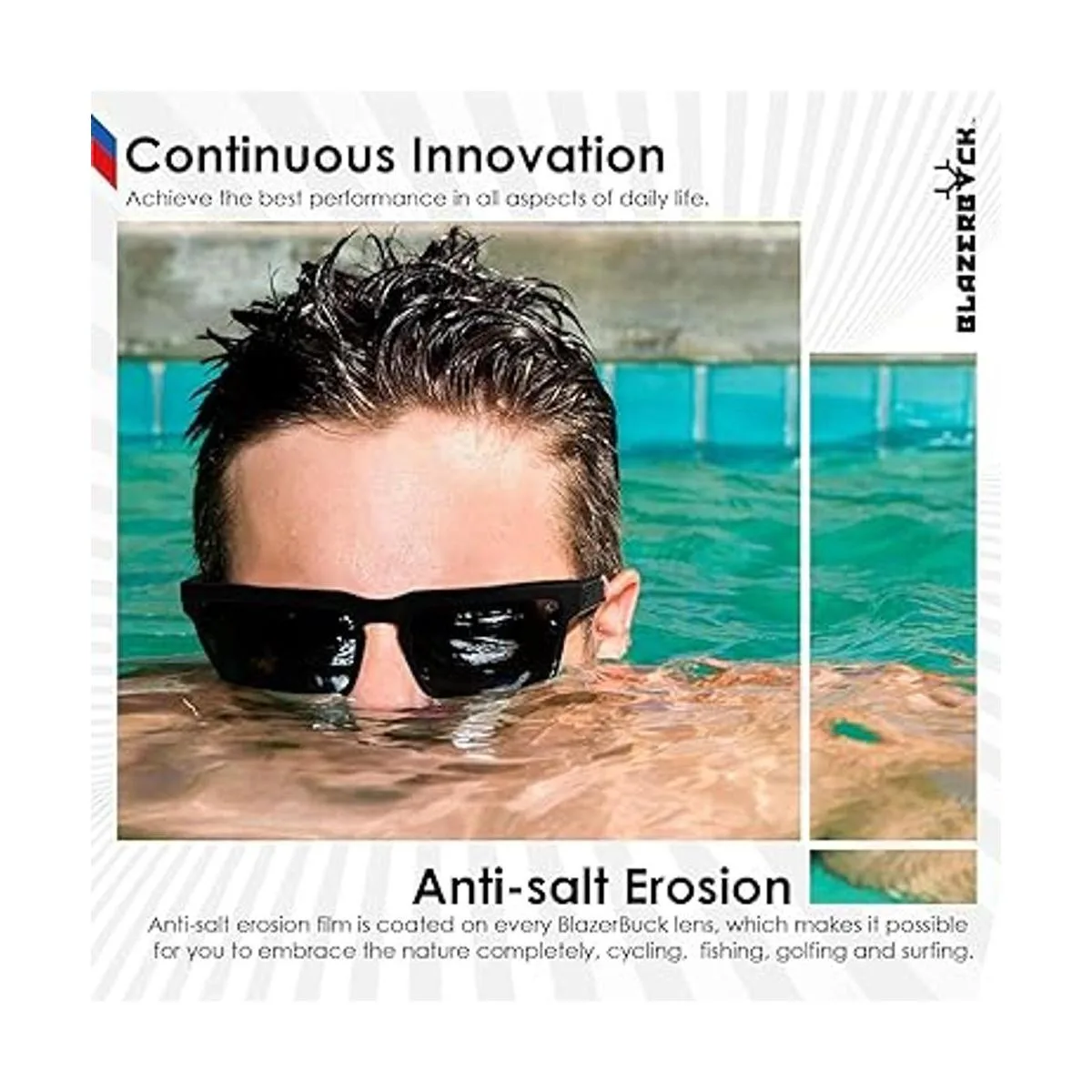 BlazerBuck Lentes polarizadas de repuesto para Oakley Pulse_4