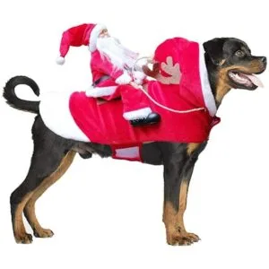 BWOGUE Ropa de navidad para mascotas disfraz de Papá_1
