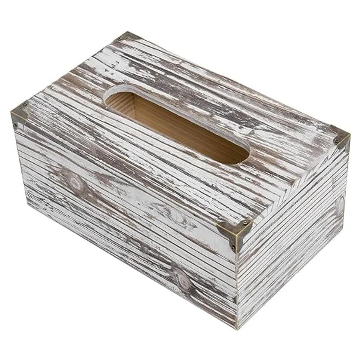 Liry Products Caja de papel de seda facial de madera