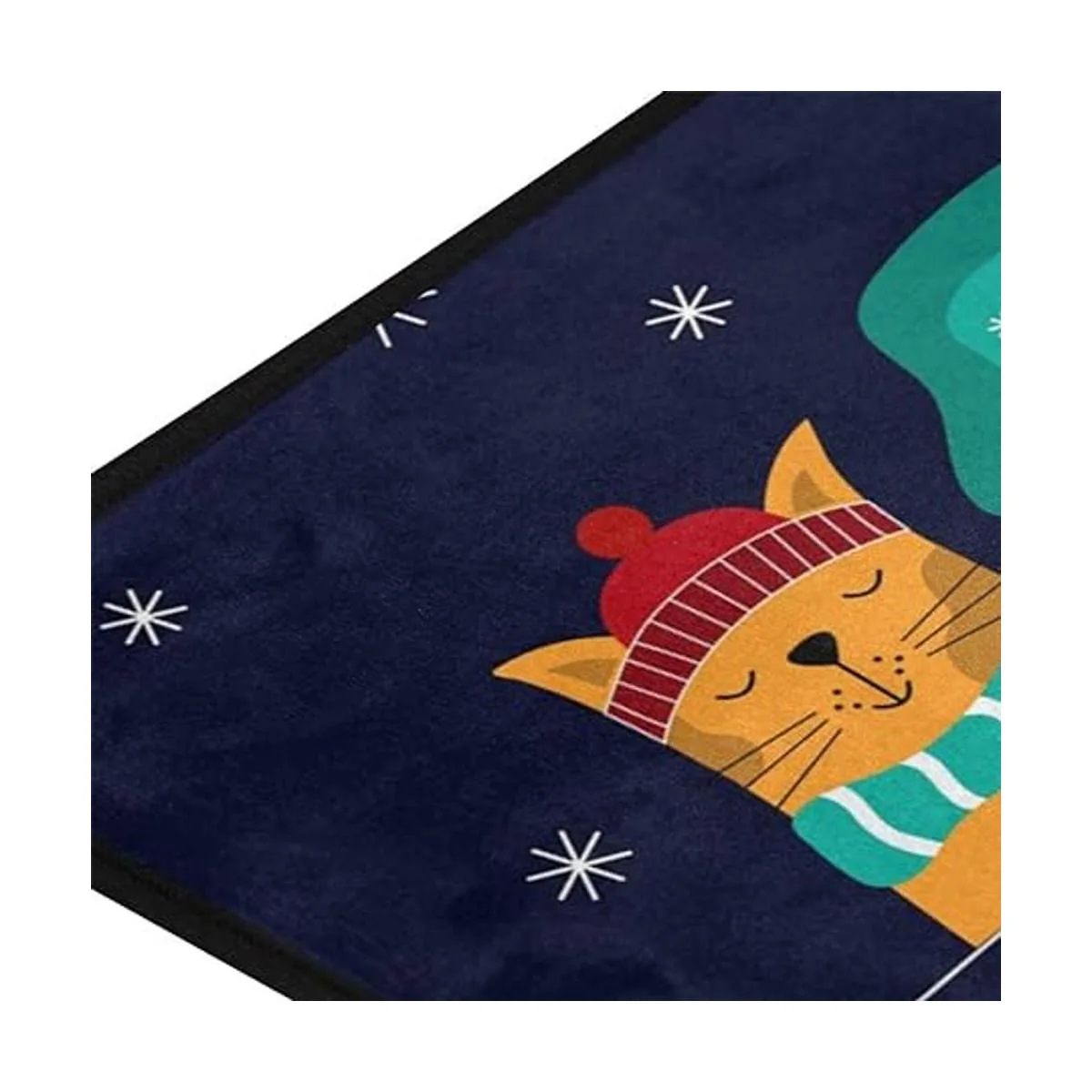 Alfombra de cocina antideslizante para perros de Navidad_2