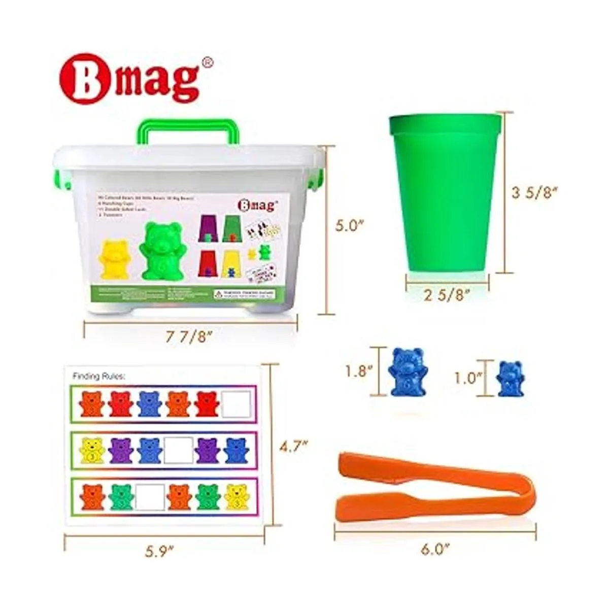 Bmag Osos de conteo con copas de clasificación a juego_6