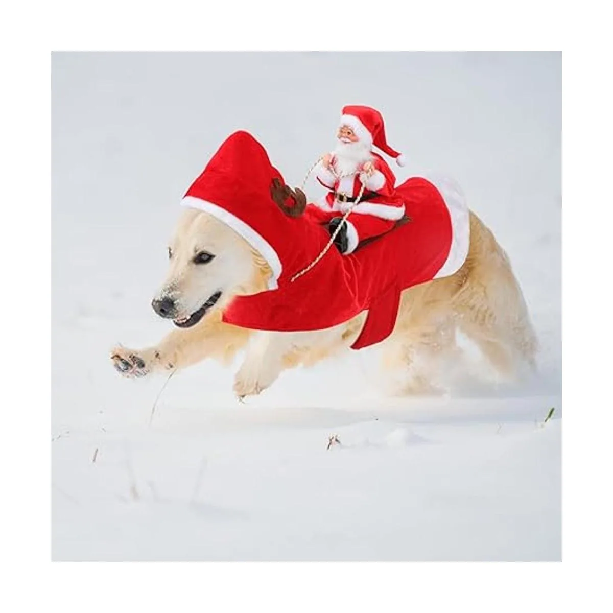 BWOGUE Ropa de navidad para mascotas disfraz de Papá_5